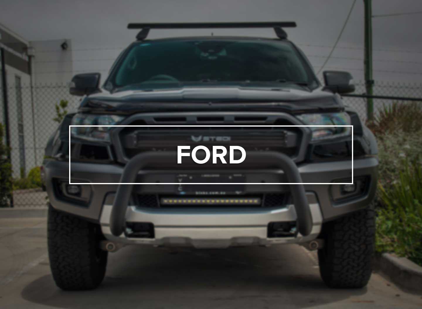 KIT COMPLET BARRE LED SOUS PLAQUE STEDI - FORD RANGER