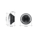 Faro LED negro carbono STEDI de 7 pulgadas