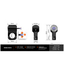 Interrupteur d'éclairage LED pour moto STEDI Support de guidon