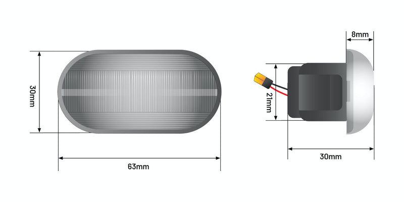 STEDI Dynamic LED Side Marker to suit Nissan