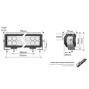 Barra de luces LED de doble fila STEDI ST4K de 28 pulgadas y 52 LED