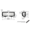 Barra de luz LED de doble fila de 100 LED y 52 pulgadas STEDI ST4K