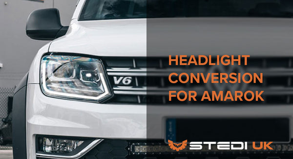 How do I install my STEDI headlight conversion for VW Amarok?