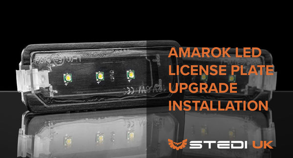 How to fit your STEDI VW Amarok LED License Plate upgrade