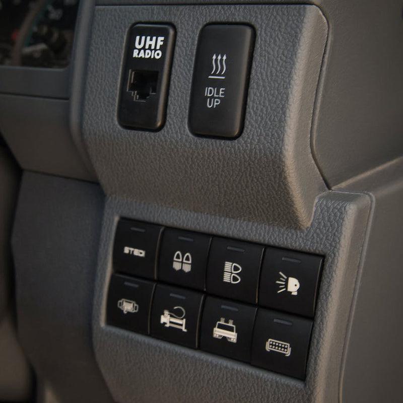 STEDI Switch Fascia Panel to suit Toyota 70 Series Landcruiser