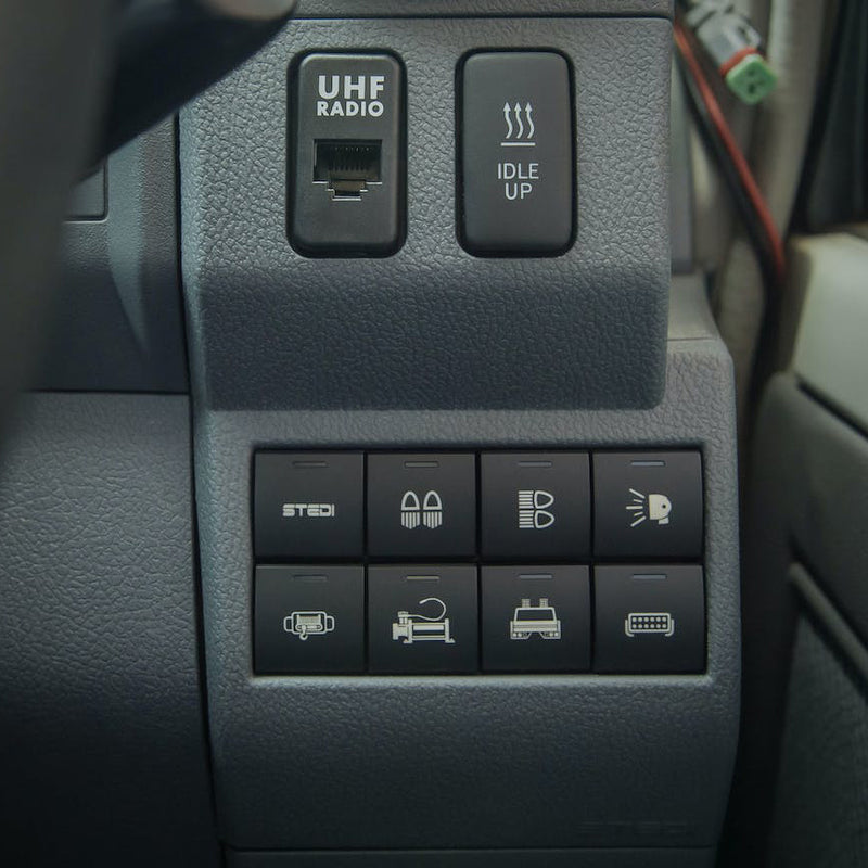 STEDI Switch Fascia Panel to suit Toyota 70 Series Landcruiser