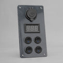 STEDI Carbon Switch Panel With USB And Digital Volt Meter