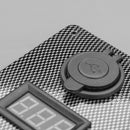 STEDI Carbon Switch Panel With USB And Digital Volt Meter