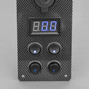 STEDI Carbon Switch Panel With USB And Digital Volt Meter