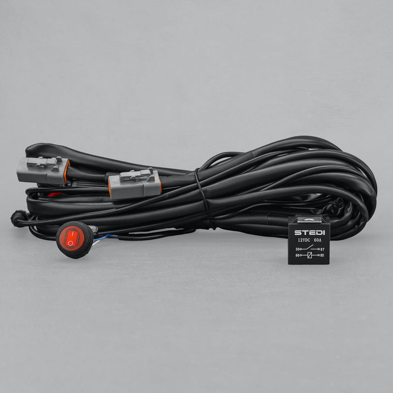 STEDI Dual Connector Plug and Play Smart Wiring Harness - High Beam Activated