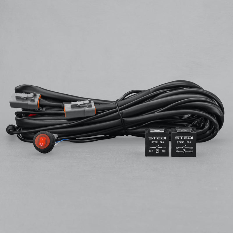 STEDI Dual Relay/Dual Connector Plug & Play Smart Harness High Beam Driving Light Wiring