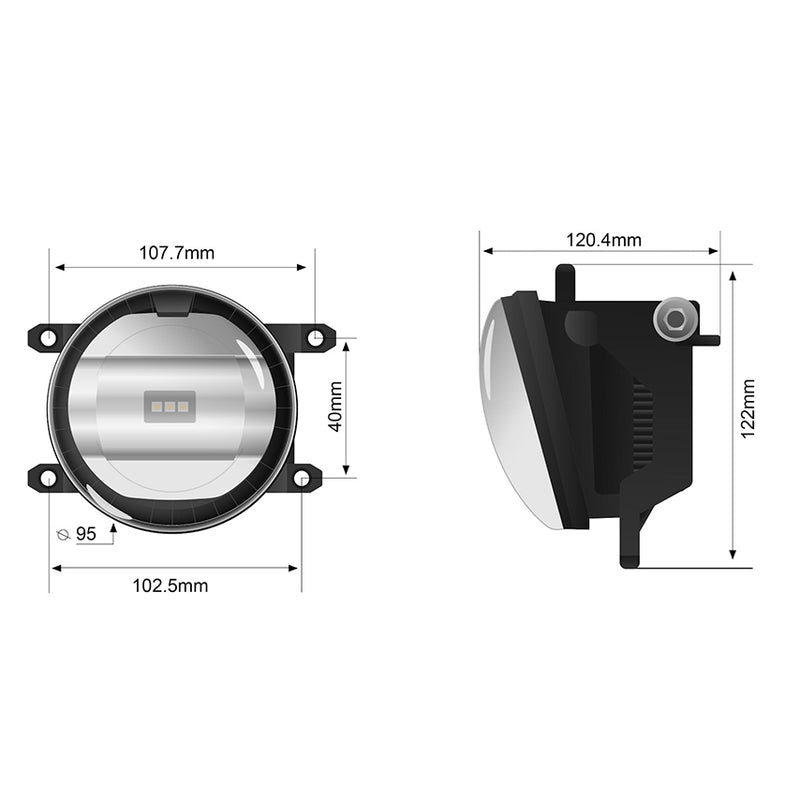STEDI Universal Type B LED Fog Light Conversion Kit