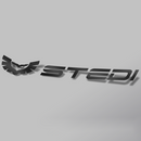 Adhesivo con la bandera de STEDI