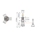 Kit de conversion de phares à LED H1 à tête cuivrée STEDI 