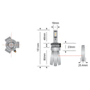 Kit de conversión de faros LED H15 con cabezal de cobre STEDI