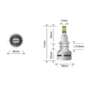 Mise à niveau du phare avant à LED H7 du projecteur STEDI