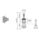 Kit de conversión de luces LED con cabezal de cobre STEDI H8 | H9 | H11 | H16
