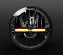 Stedi 5.75" Homage Headlight With Indicator - Black (5700K, RHD)
