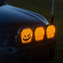 Pegatina de vinilo de Halloween con cara sonriente de STEDI