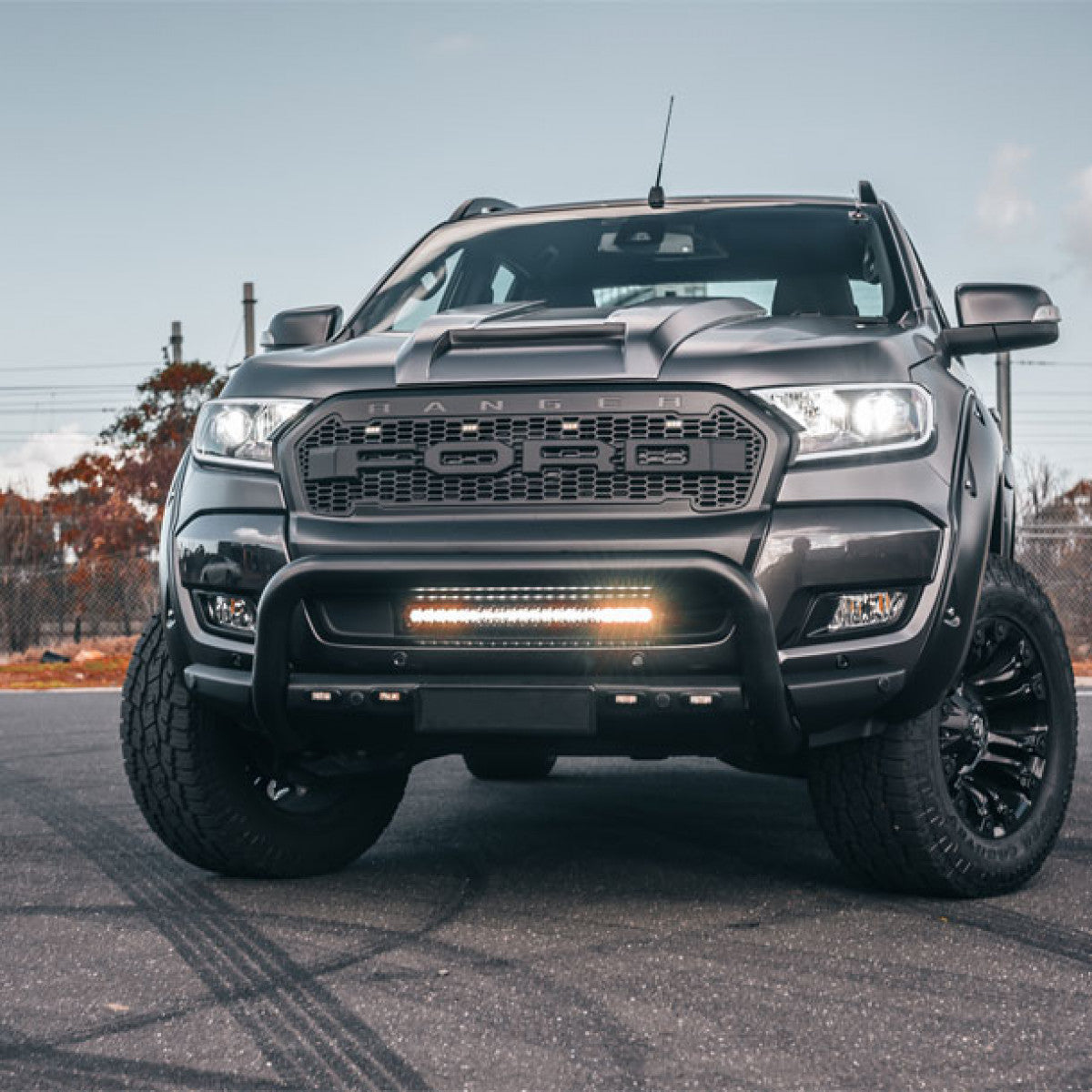Led Grille Ranger STEDI 2016 - 2018 Ford Ranger Slim LED Grill Lightbar Bundle