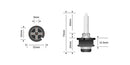 STEDI D4S Xenon 35W HID Bulbs (Pair)